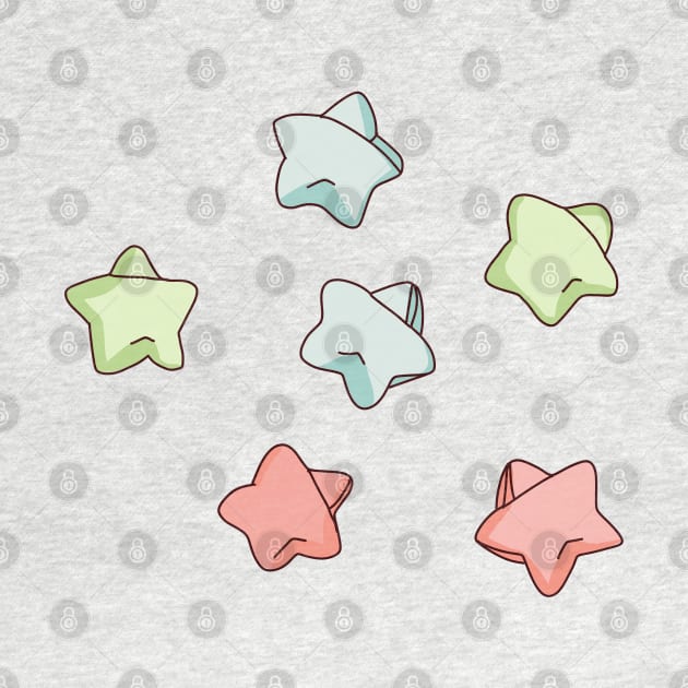 lucky paper stars by goblinbabe